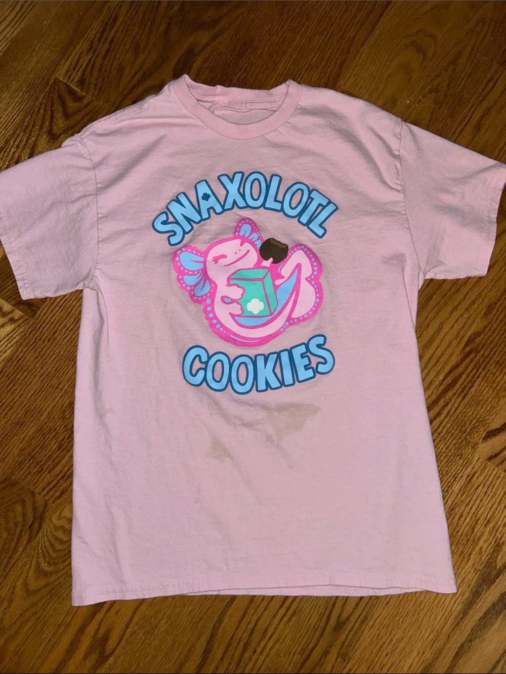 Snaxolotl Cookies Pink Girl Scout T-Shirt